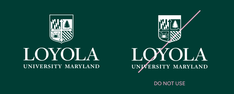 Ensure use of optimized logo, primary mark should never be simply reversed for use on dark backgrounds