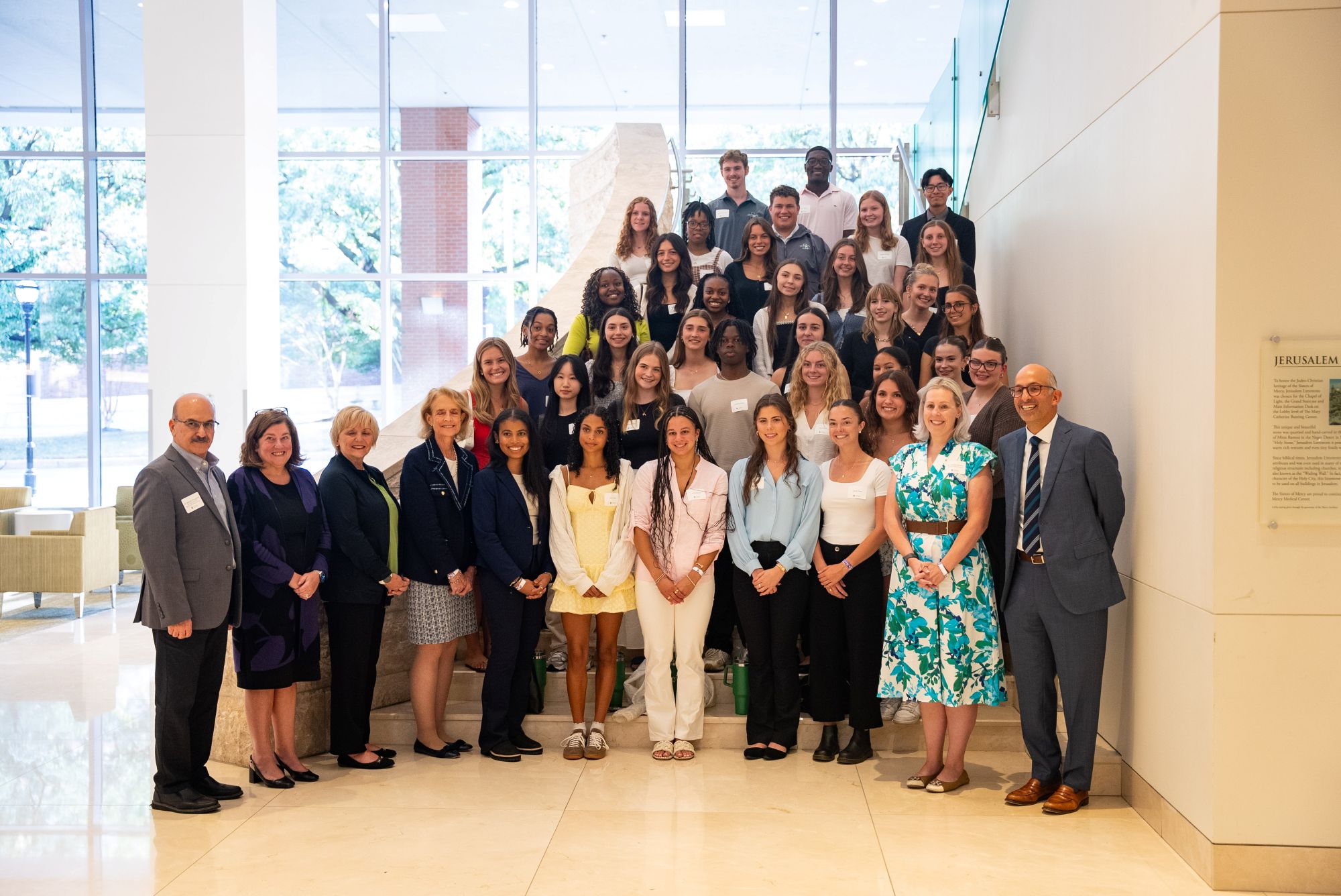 Loyola's Bachelor of Nursing students visit Mercy Hospital.