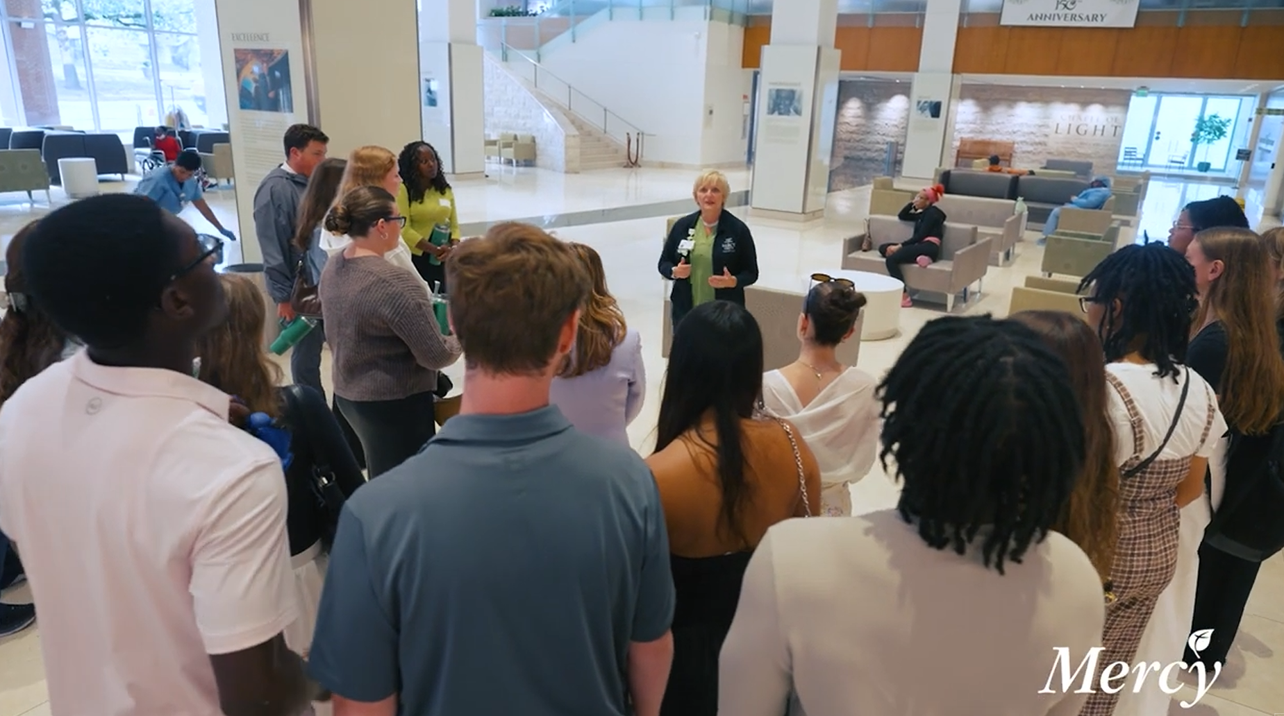 Loyola students at Mercy medical center - Press enter to play