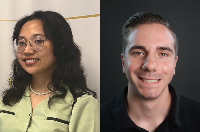 Chloe Miranda and Jonathan Dargakis