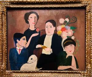 Impressionist painting of four people