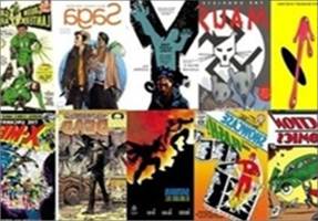 a collage of comic books covers