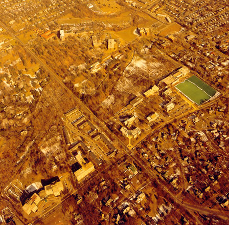 Aerial View of Loyola in 1988