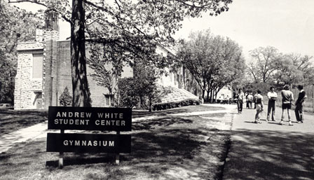 Andrew White Student Center in 1978