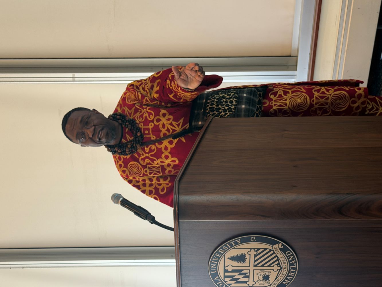 Dr. Patrice Nganang presenting his lecture