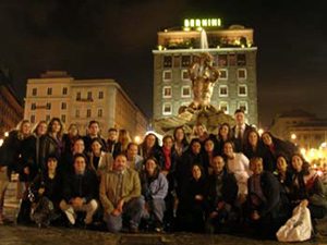 Group Picture at Fountain