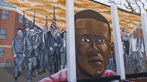 Photo of a Mural featuring Freddie Gray