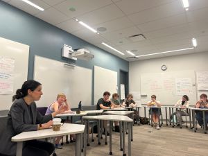 Elisabeth Anker classroom visit