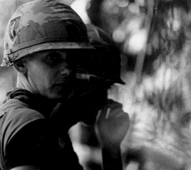 Captain John J. Przybylski, Cobra Company, 2/501st Infantry, before the assault on Dong Ap Bia (Hamburger Hill), May 1969.