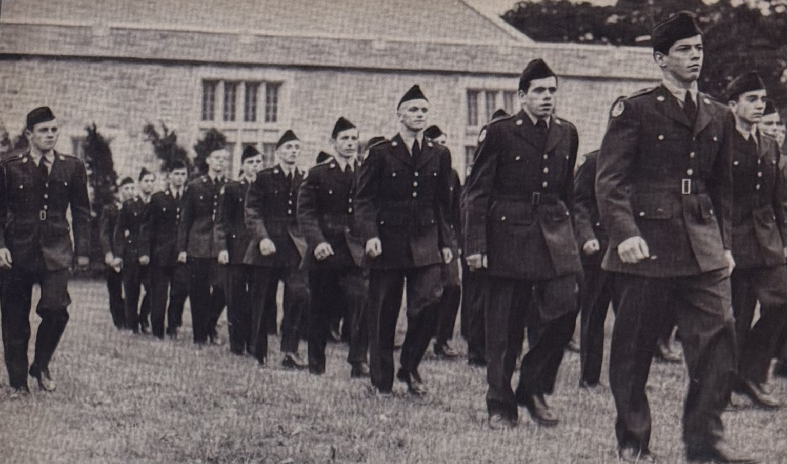 Cadets March Across Campus