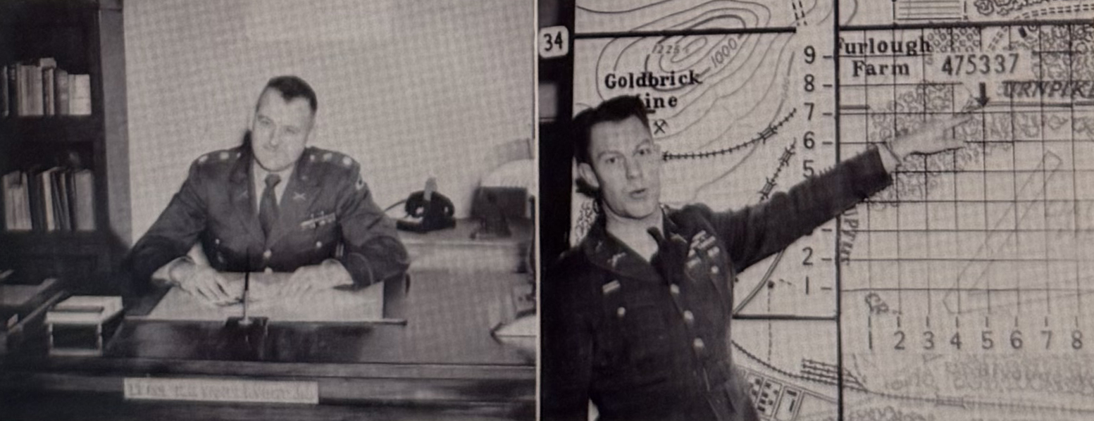 Lt. Colonel Ralph E. Vandervort (left). Major Woodrow Jordan (right)