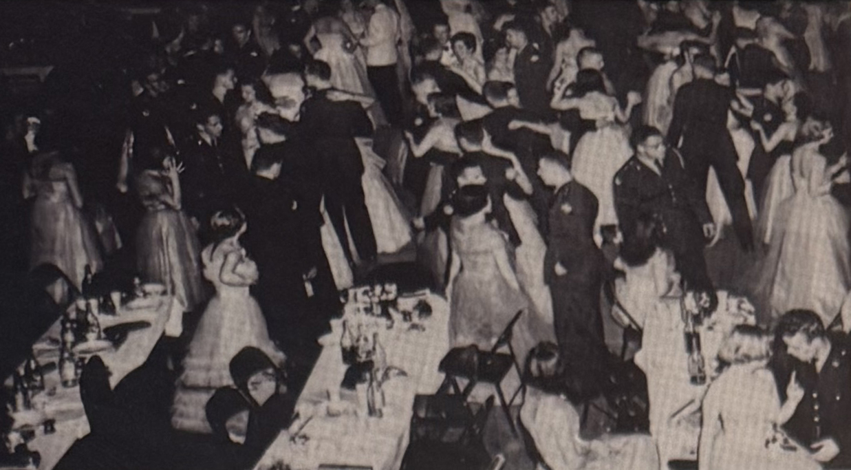 Cadets Dance at Inaugural Military Ball, April 25, 1953.