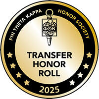Phi Theta Kappa Transfer Honor Roll 2025 badge