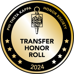 Phi Theta Kappa Transfer Honor Roll 2024 badge