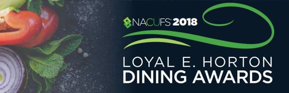 Text: 'NACUFS 2018 Loyol E. Horton Dining Awards'