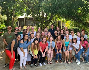 Group of students in Dominican Republic