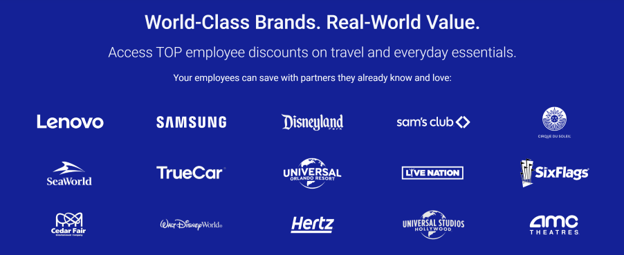 tickets at work employee discount partners