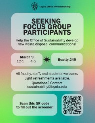 Sustainability focus groups