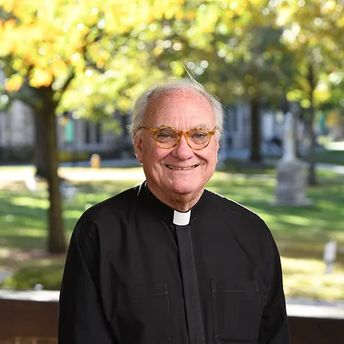 Father Brown on the Quad