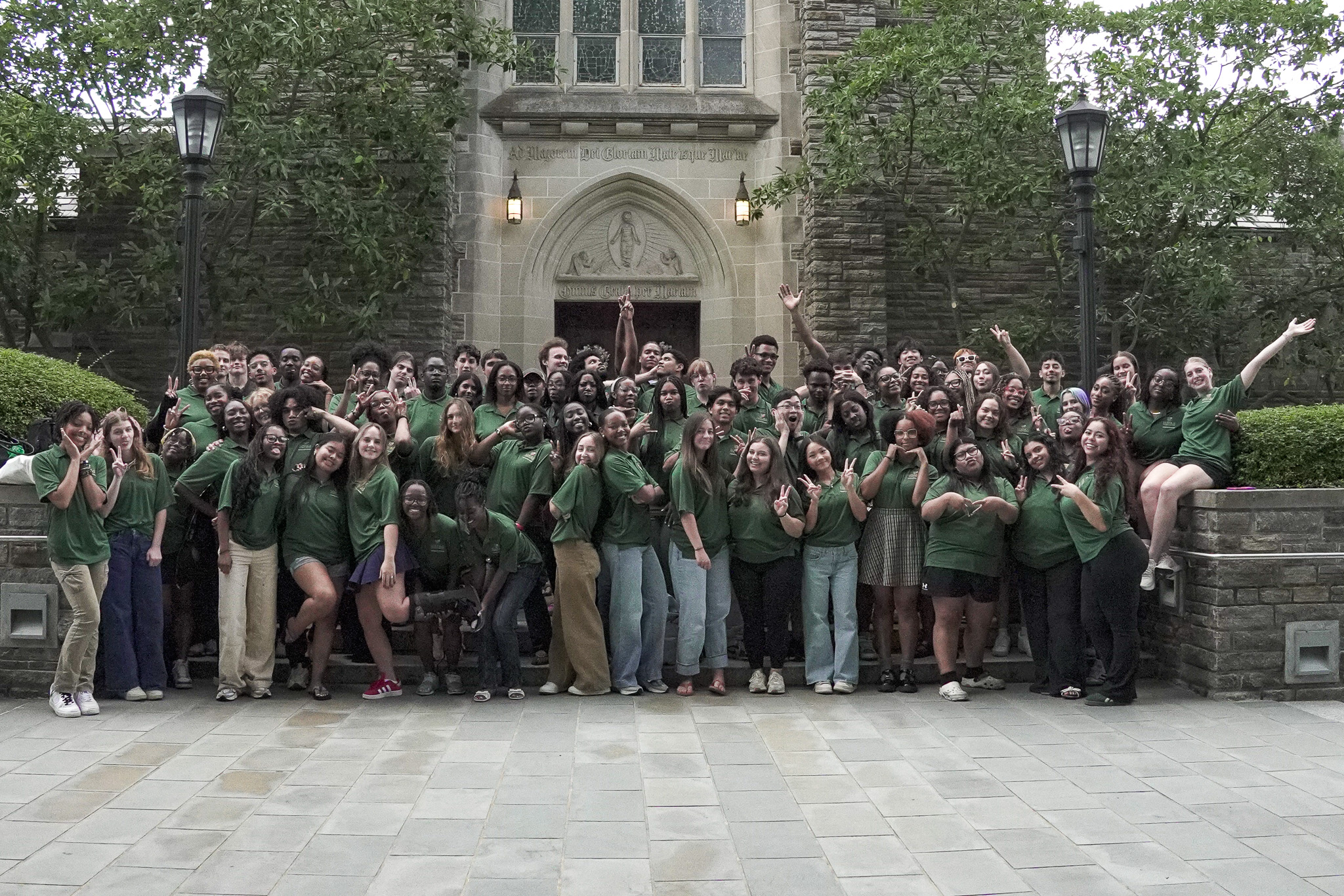 R.A. Staff picture at Loyola's Chapel