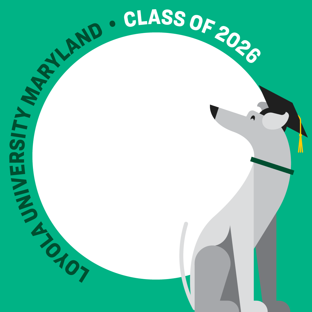 Facebook Profile Round Graduating Greyhound Full Body 2026