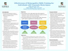 Poster image: Effectiveness of Metacognitive Skills Training for Individuals with Traumatic Brain Injury