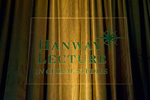 Sign for the Hanway Lecture in Global Studies 