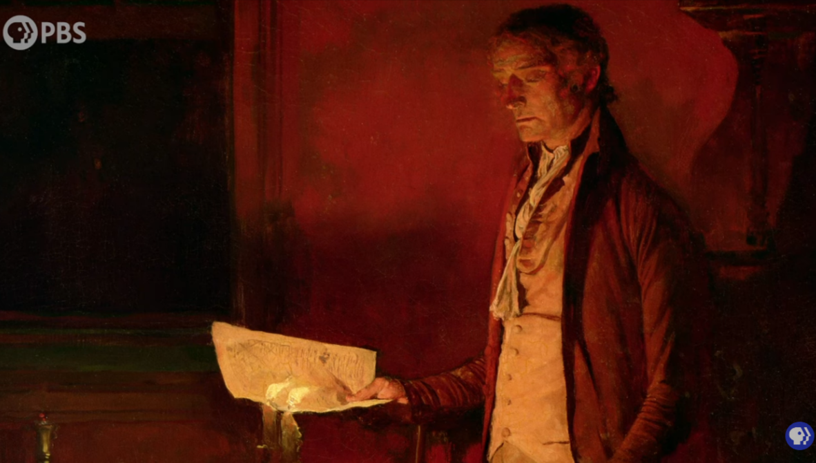 Thomas Jefferson illustration - Press enter to play