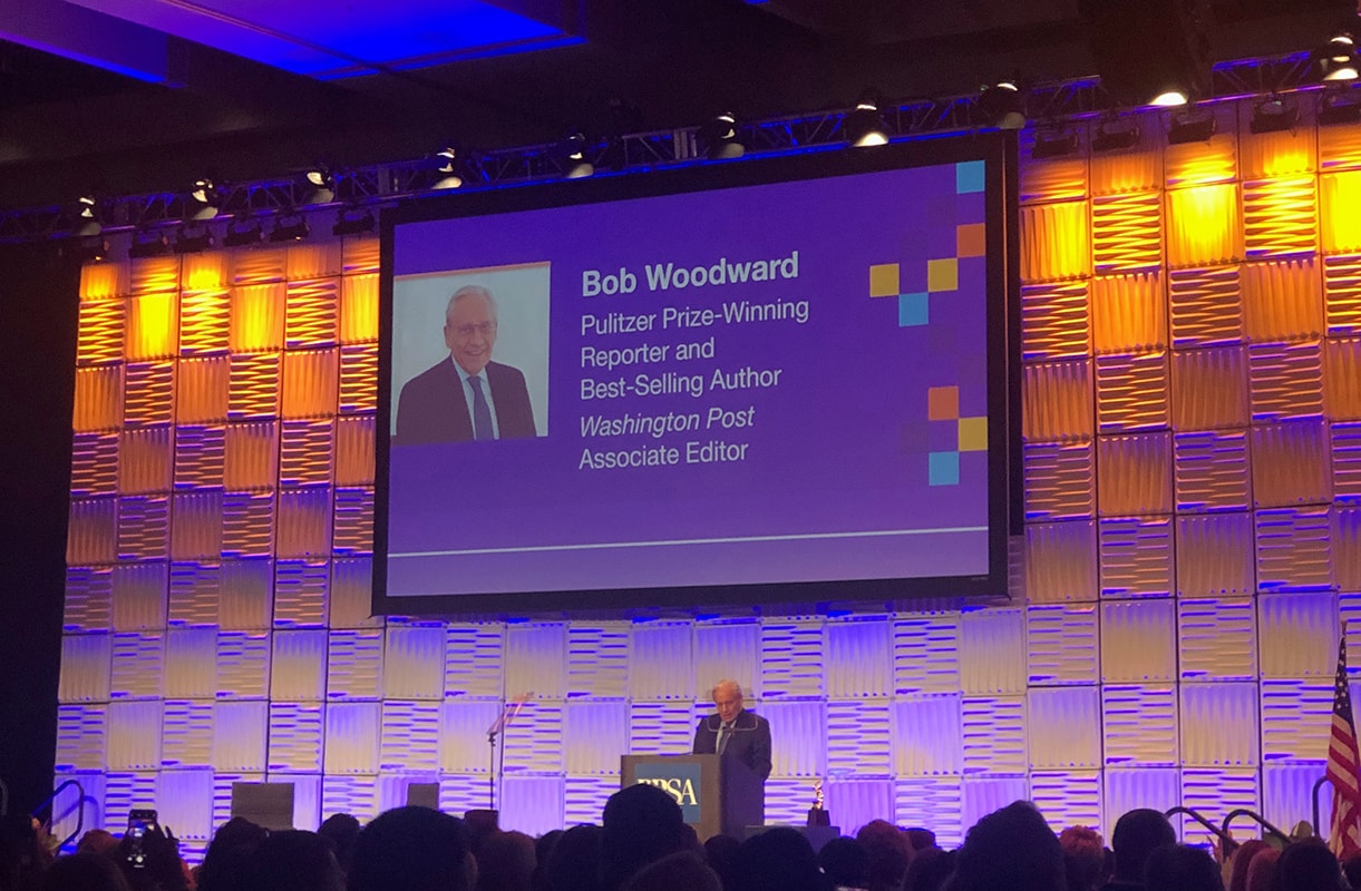 Bob Woodward speaking at the PRSSA International Conference in San Diego