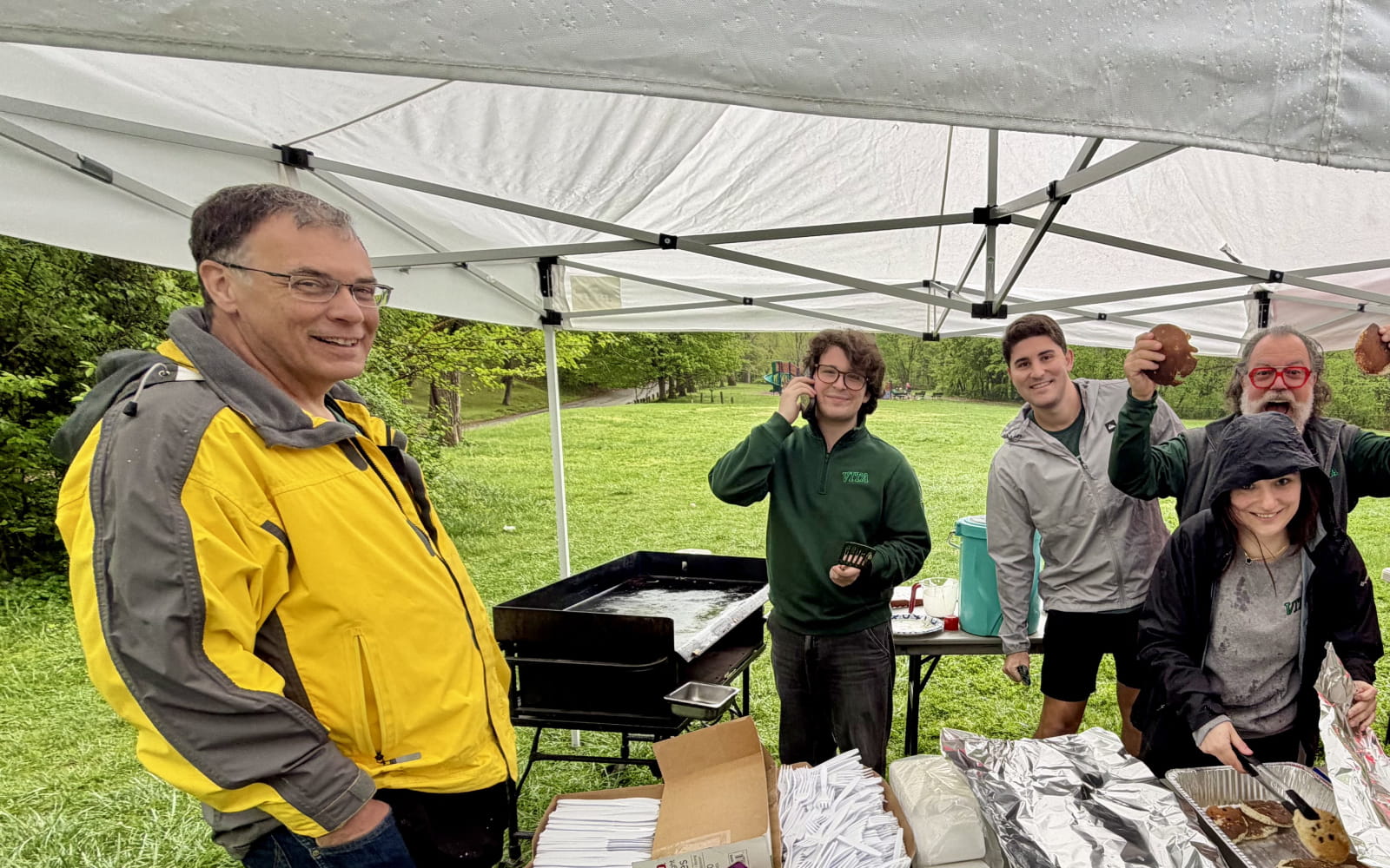 VITA team serving a pancake breakfast