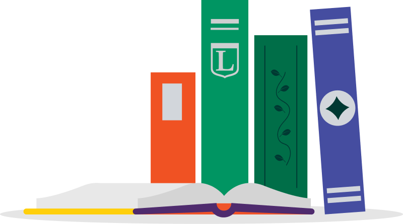 vector illustration of books