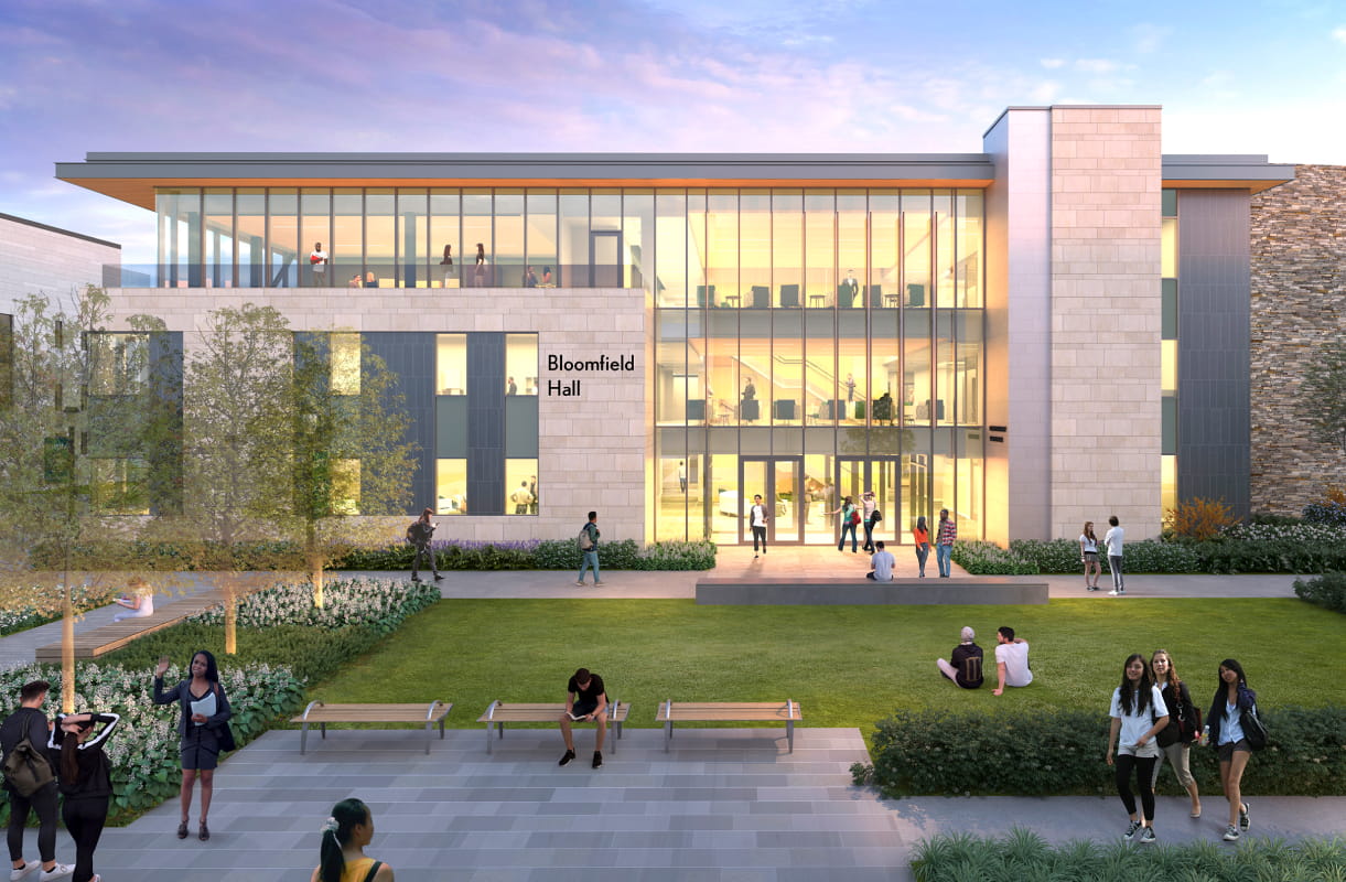 Rendering of Bloomfield Hall by Hord Coplan Macht.