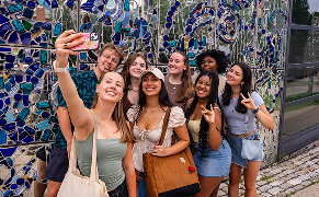 Loyola Students in Downtown Baltimore