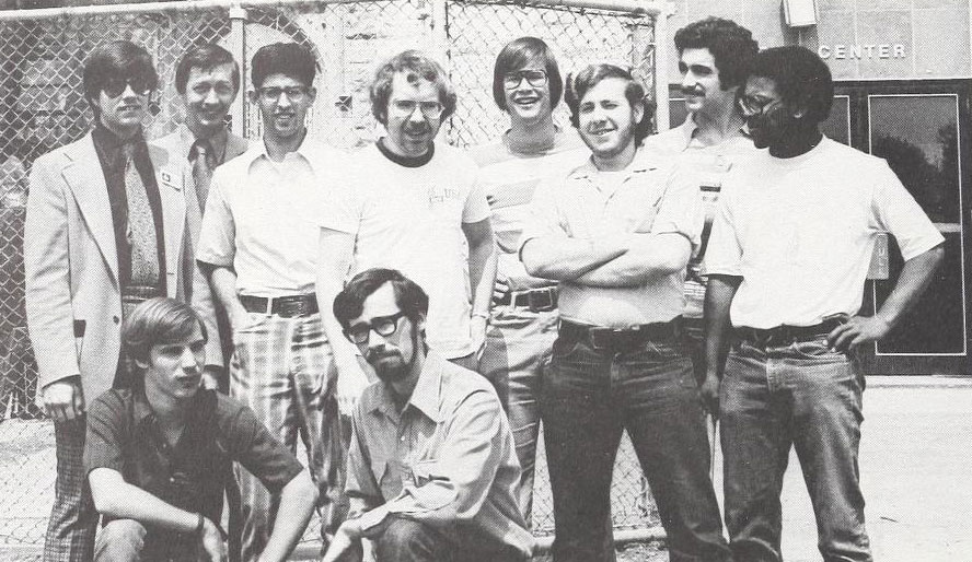 Melvin P. Miller, Ph.D., with the Radio Club in 1977 (back row, second from left)