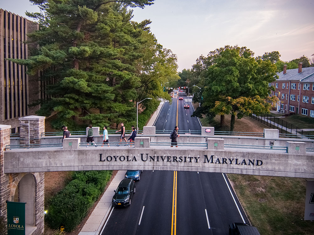 The USF&G Pedestrian Bridge on Loyola