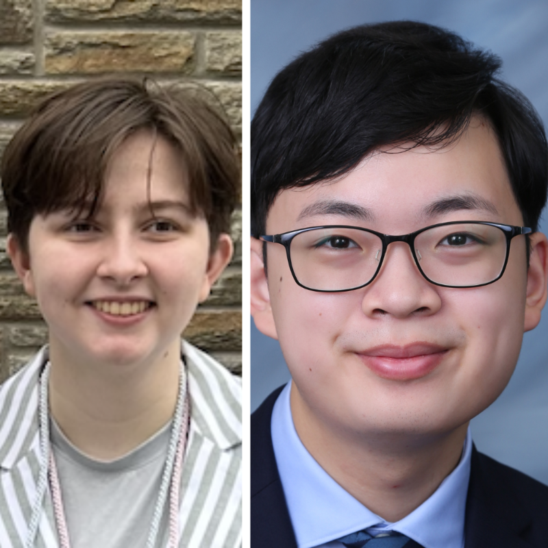 Abigail Gaughan, '26, and Andy Seo, '27, won Critical Language Scholarship awards from the U.S. Department of State.