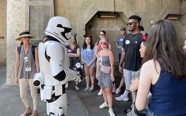 Students participating in Disney Study Tour